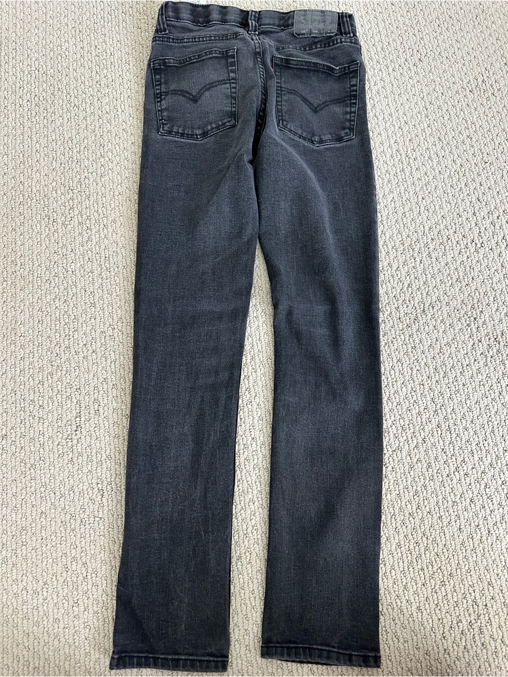 Levi's Kids Straight-Leg Jeans in Dark Gray